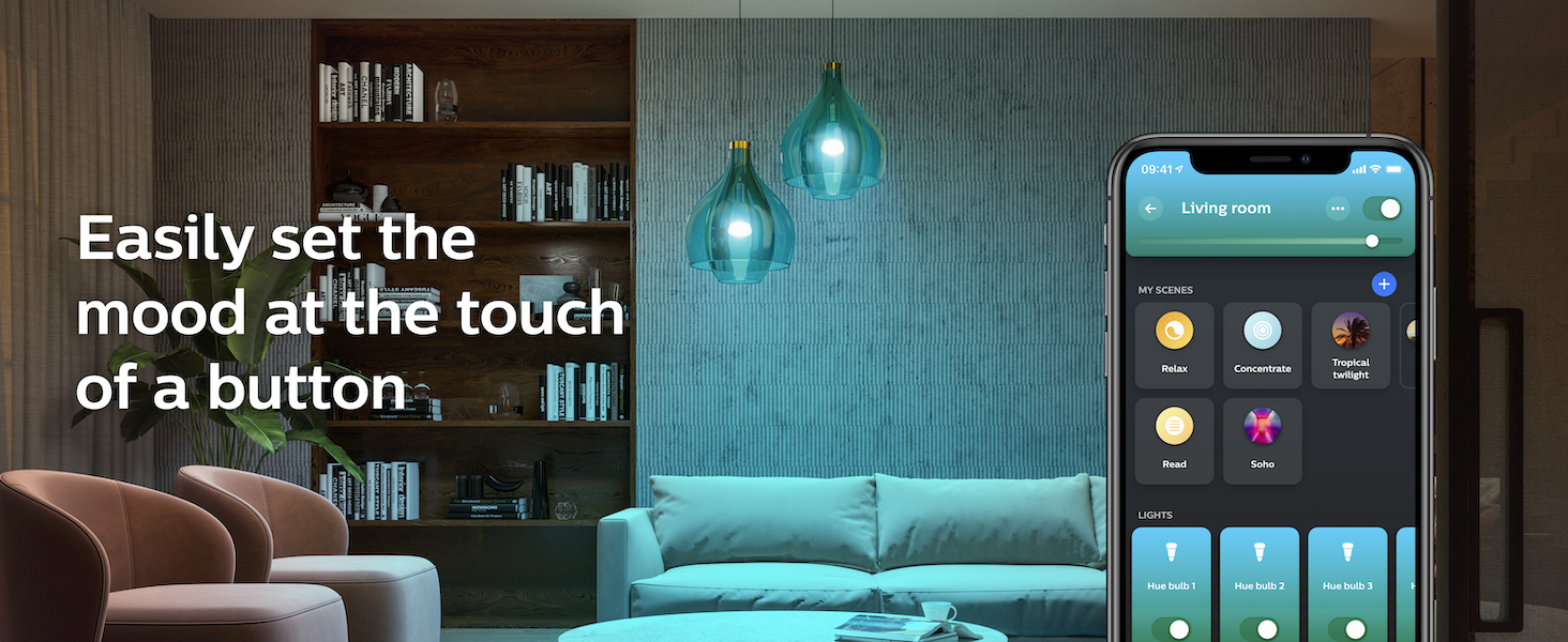 Philips Hue Bluetooth Smart Bulb, 2-pack